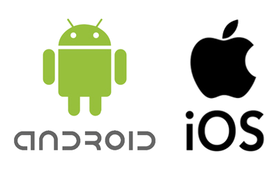 Android, iOS logó